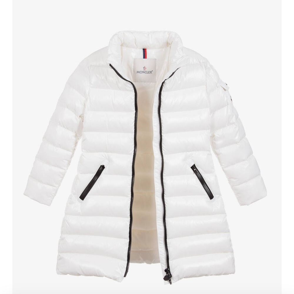 Moncler Kids White Puffer Jacket